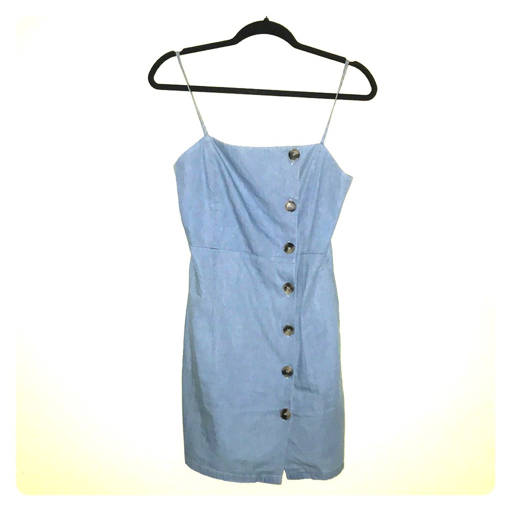 TopShop Button Down Denim Dress